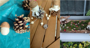 Create a Little Autumn World on Your Windowsill: Photo Guide to Pine Cone Gnomes Basic materials for making pine cone gnomes