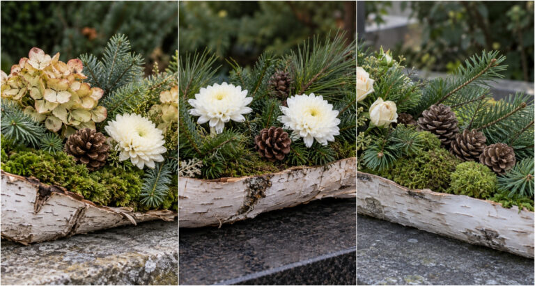Birch Bark, Moss and Cones: Create a Natural All Souls’ Day Grave Decoration