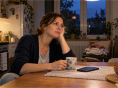 You’re Busy All Day, But In the Evening You Feel Like You Got Nothing Done Woman sitting tired in the evening, feeling like she accomplished nothing