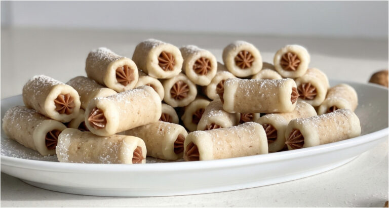 Caramel Nut Rolls: Delicate Christmas Pastries Filled with Smooth Butter Cream