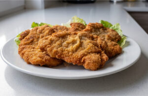 Chicken Cutlets in Mustard Marinade: Juicy Pan-Fried Meat Ready in Minutes Chicken cutlets in mustard marinade on a plate