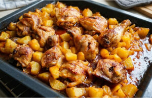 Chicken Thighs with Potatoes in One Pan: Juicy Dinner Without the Extra Work Chicken thighs with potatoes in one pan
