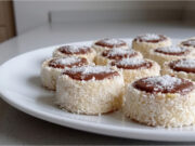 Coconut Lard Pastries: Delicate Layered Cookies with Cream and Chocolate Coconut lard pastries – delicate layered cookies with smooth cream and chocolate