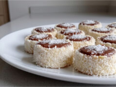 Coconut Lard Pastries: Delicate Layered Cookies with Cream and Chocolate Coconut lard pastries – delicate layered cookies with smooth cream and chocolate