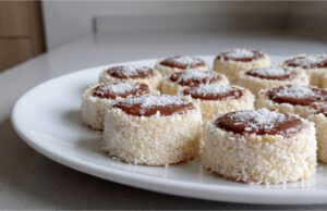Coconut Lard Pastries: Delicate Layered Cookies with Cream and Chocolate Coconut lard pastries – delicate layered cookies with smooth cream and chocolate