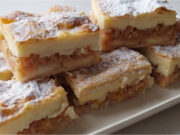 Creamy Apple Puff Pastry Cake: Juicy Slices with Pudding Without Lengthy Preparation Creamy apple puff pastry cake: juicy slices with pudding