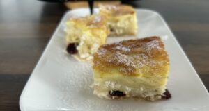 Lazy Housewife’s Curd Cake: Moist Dessert Without Traditional Dough Kneading Lazy housewife's curd cake fresh from the oven