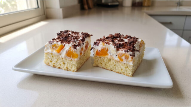 florida-slices-peaches-whipped-cream Florida slices with peaches and whipped cream