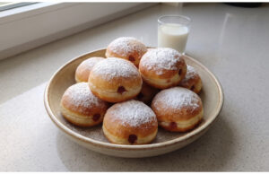 Homemade Jam-Filled Doughnuts: Fluffy Yeast Classic Fried to Golden Perfection Fluffy homemade doughnuts filled with jam and dusted with sugar