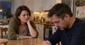 He Left Us, But Told His Family We Broke Up By Mutual Agreement Sad woman sitting alone after breakup
