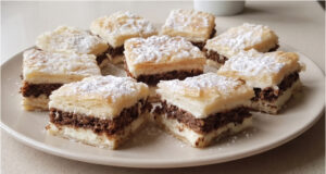 Nutty Puff Pastry Slices: Crispy Layers, Silky Cream, and Moist Nut Center Just 4 ingredients—the secret to lightning-fast nutty puff pastry slices revealed