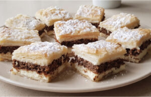 Nutty Puff Pastry Slices: Crispy Layers, Silky Cream, and Moist Nut Center Just 4 ingredients—the secret to lightning-fast nutty puff pastry slices revealed