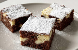Moist Cup Cake with Quark: Fluffy Cocoa Batter and Delicate Creamy Filling Moist mug cake with quark