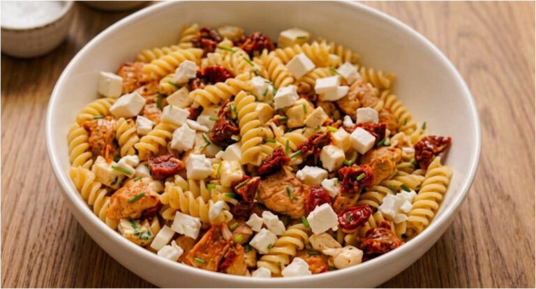Pasta Salad with Chicken: With Sun-Dried Tomatoes, Mozzarella and a Simple Dressing