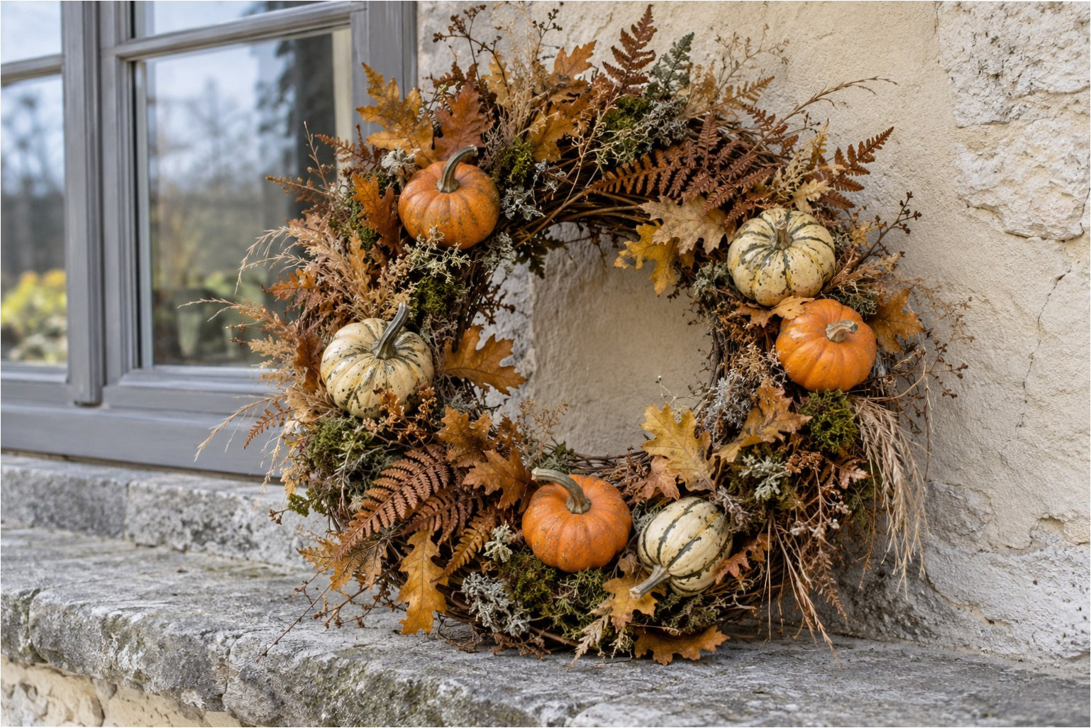 Dýně nemusí stát jen na parapetu: 20 krásných podzimních věnců, které si budete chtít vyrobit taky