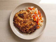 Traditional Torn Camprat: Crispy Potato Pancake from One Baking Dish Without Frying Crispy traditional camprat potato pancake torn into pieces