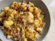 Do You Know Uhlířina? A Traditional Czech Dish of Potatoes, Dumplings, and Sauerkraut That Was Almost Forgotten Traditional Czech uhlířina with potatoes, dumplings, sauerkraut, and smoked pork belly served in a bowl