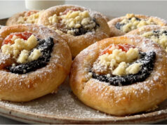 Traditional Yeast-Raised Gingerbread Kolaches: Soft Pastries with Three Rich Fillings Traditional yeast-raised gingerbread kolaches with irresistible poppy seed and walnut filling