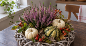 Wicker Ring and a Few Natural Finds: 20 Autumn Wreaths You Can Make in an Afternoon Transform an ordinary wicker ring into a beautiful autumn decoration