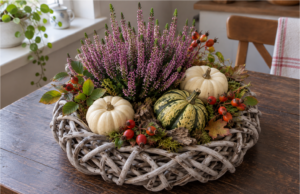 Wicker Ring and a Few Natural Finds: 20 Autumn Wreaths You Can Make in an Afternoon Transform an ordinary wicker ring into a beautiful autumn decoration