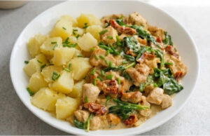 Tuscan Chicken with Spinach: Juicy Meat in a Creamy One-Pan Sauce Tuscan chicken with spinach in creamy sauce in one pan