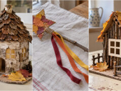 All You Need Are Leaves, Chestnuts and a Few Sticks: 20 Magical Autumn Craft Ideas for Kids Twig cottage with a leaf roof and stick fence