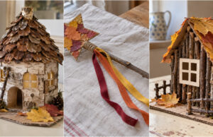 All You Need Are Leaves, Chestnuts and a Few Sticks: 20 Magical Autumn Craft Ideas for Kids Twig cottage with a leaf roof and stick fence