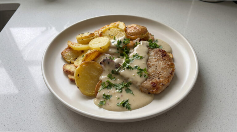 Quick Pork Chops with Parmesan Sauce: Juicy Meat Thanks to Baking Under Foil